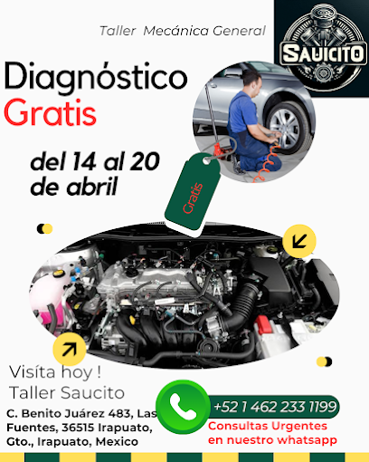 Taller mecánico "Saucito" en Irapuato Guanajuato